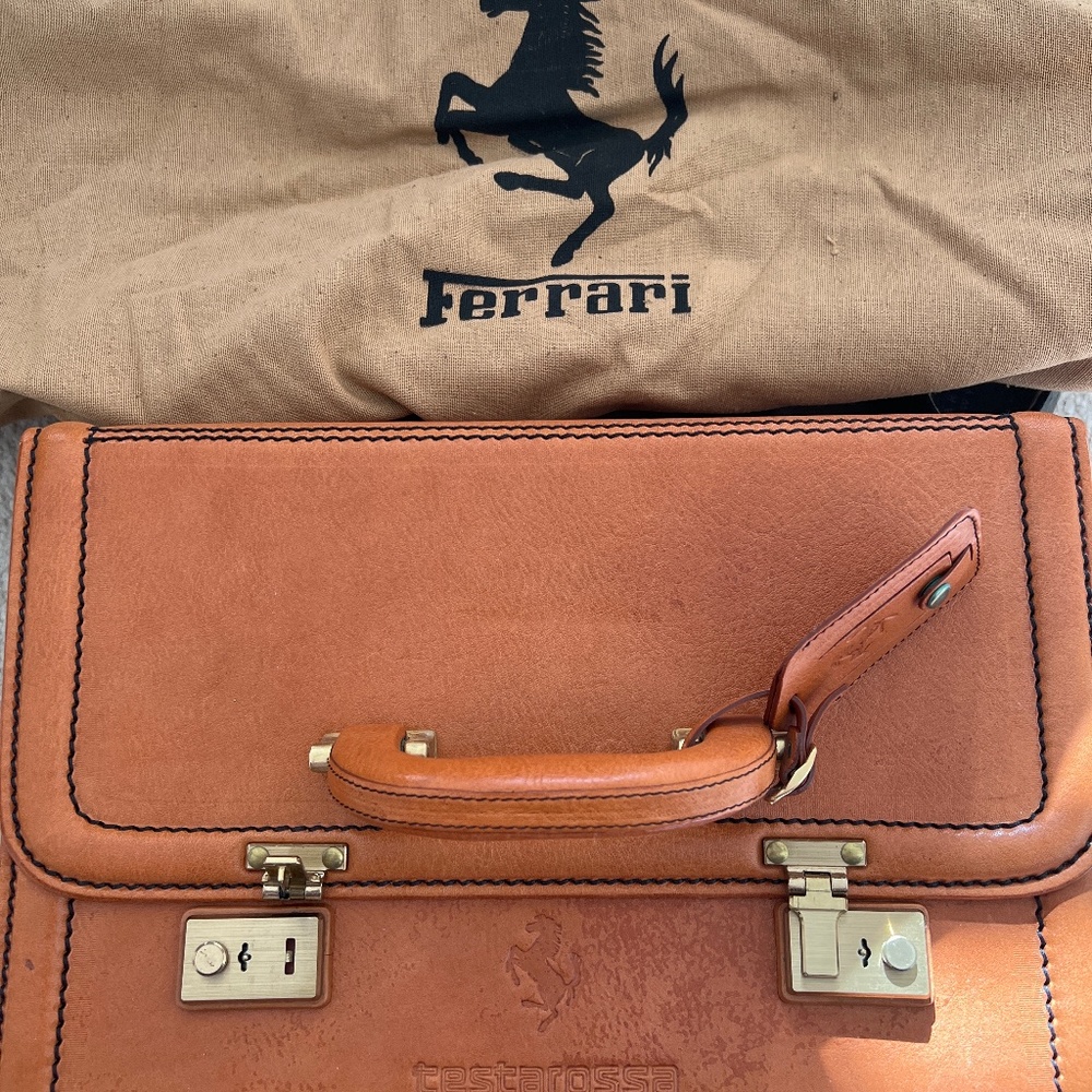 Vintage Ferrari vanity case never used